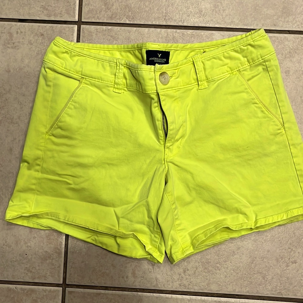 AE bright yellow shorts